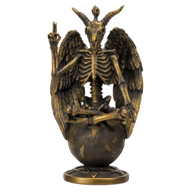 BAPHOMET SKELETON STATUE 8" Inches Tall - The Luciferian Apotheca 