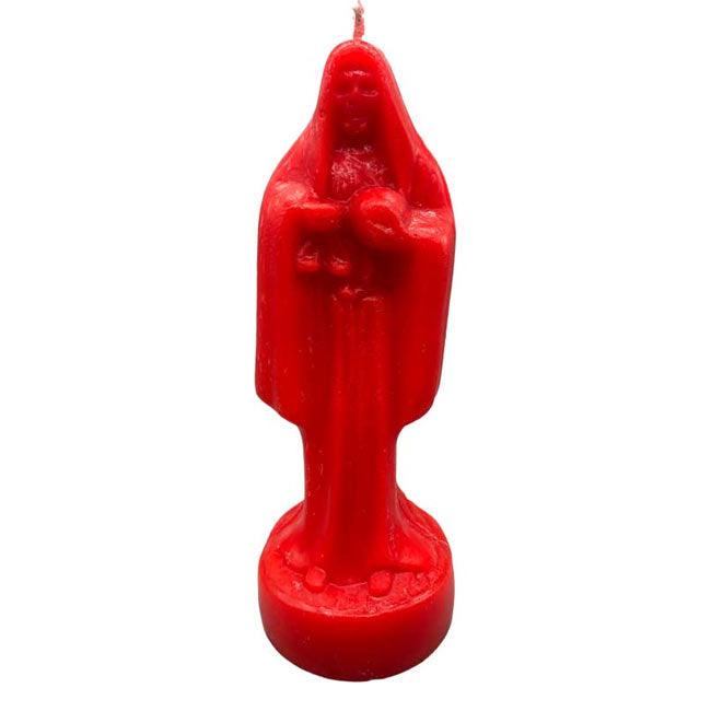Holy Death 10" Black or Red Candle - The Luciferian Apotheca