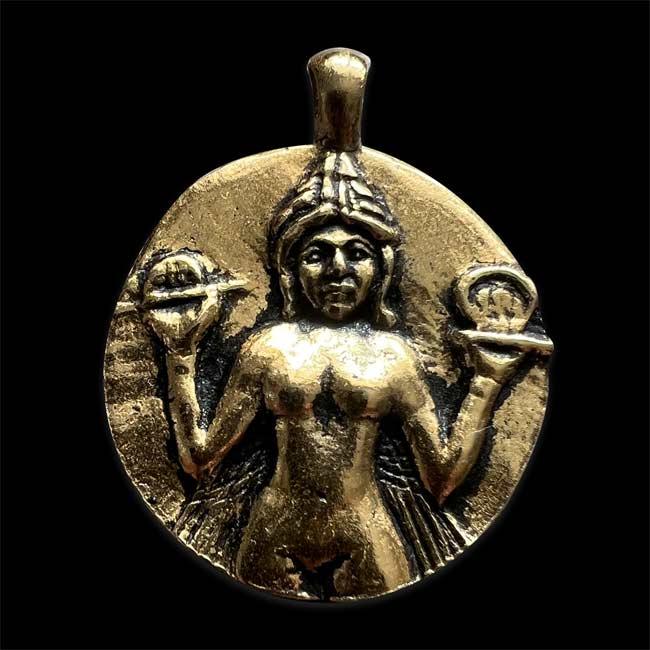 GODDESS ISHTAR-LILITH FOR SEXUALITY & WAR Pendant - The Luciferian Apotheca 