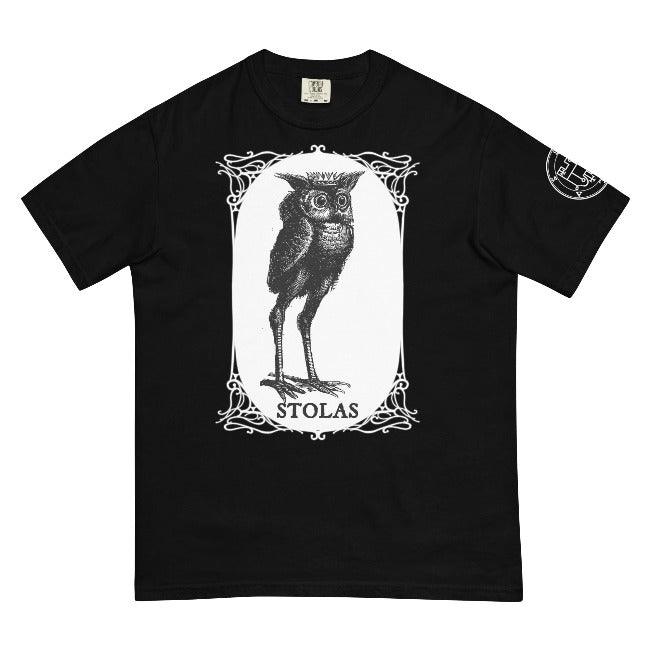 Demonic Spirit Stolas Unisex garment-dyed heavyweight t-shirt - The Luciferian Apotheca 