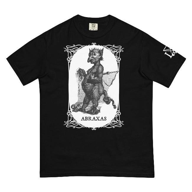 Demonic Spirit Abraxas Unisex garment-dyed heavyweight t-shirt - The Luciferian Apotheca 
