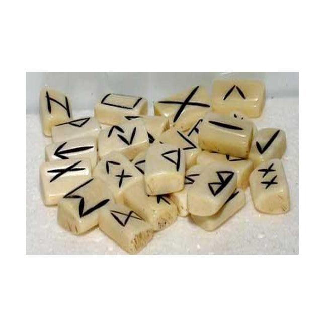 Bone Rune Set with Loki/Hel Invocation - The Luciferian Apotheca