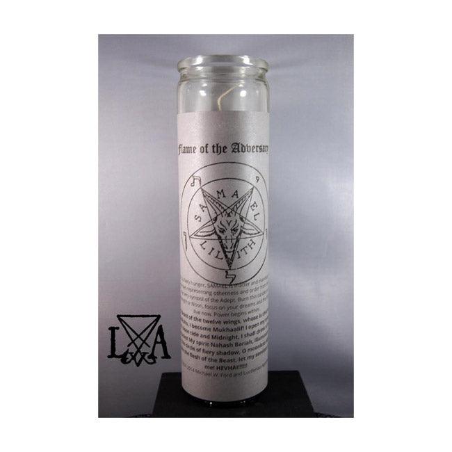 Adversary: Inspire Motivation/Drive Glass Spell Candle - The Luciferian Apotheca 