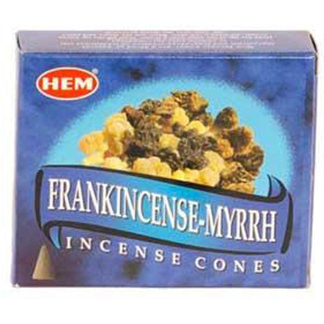 Frankincense & Myrrh HEM cone 10 pack - The Luciferian Apotheca