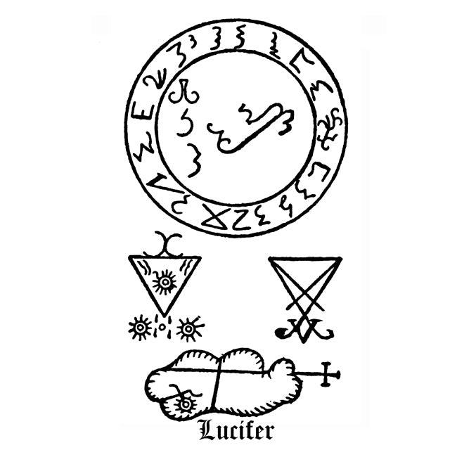 Sigil of Lucifer Grimoire poster print - The Luciferian Apotheca