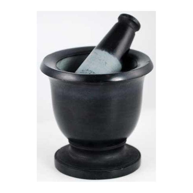 Black Soapstone Mortar & Pestle - The Luciferian Apotheca