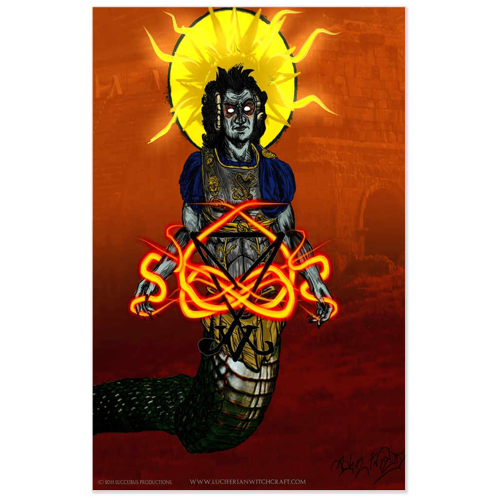 Lucifer (Goetia of Shadows) Poster - The Luciferian Apotheca 