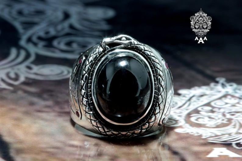 identificatie Mevrouw Integreren Lucifer Sigil Leviathan Ring with Onyx Sterling Silver .925 – The  Luciferian Apotheca