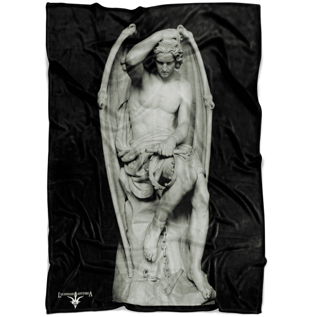 The Spirit of Evil (Lucifer) Fleece Blanket - The Luciferian Apotheca