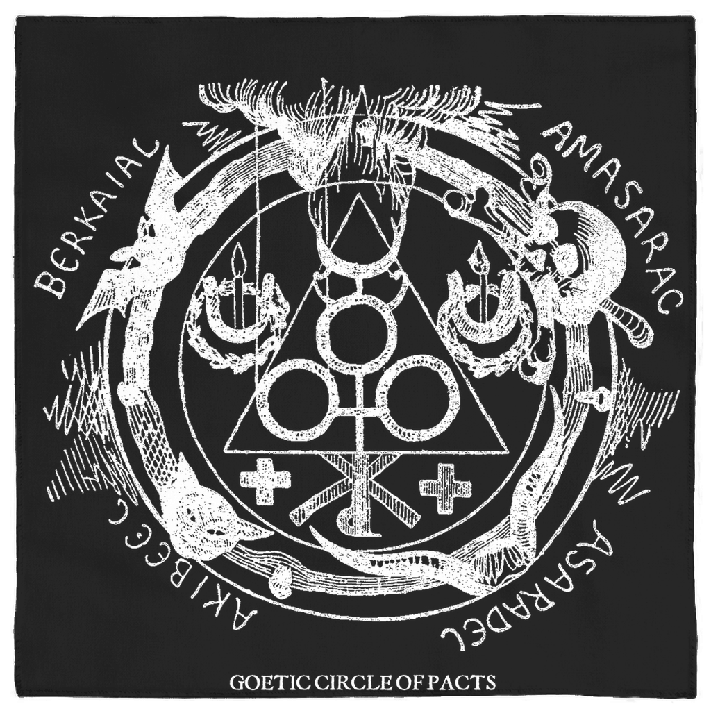 Goetia Altar Cloth - Goetic Circle of Black Evocation - The Luciferian Apotheca 