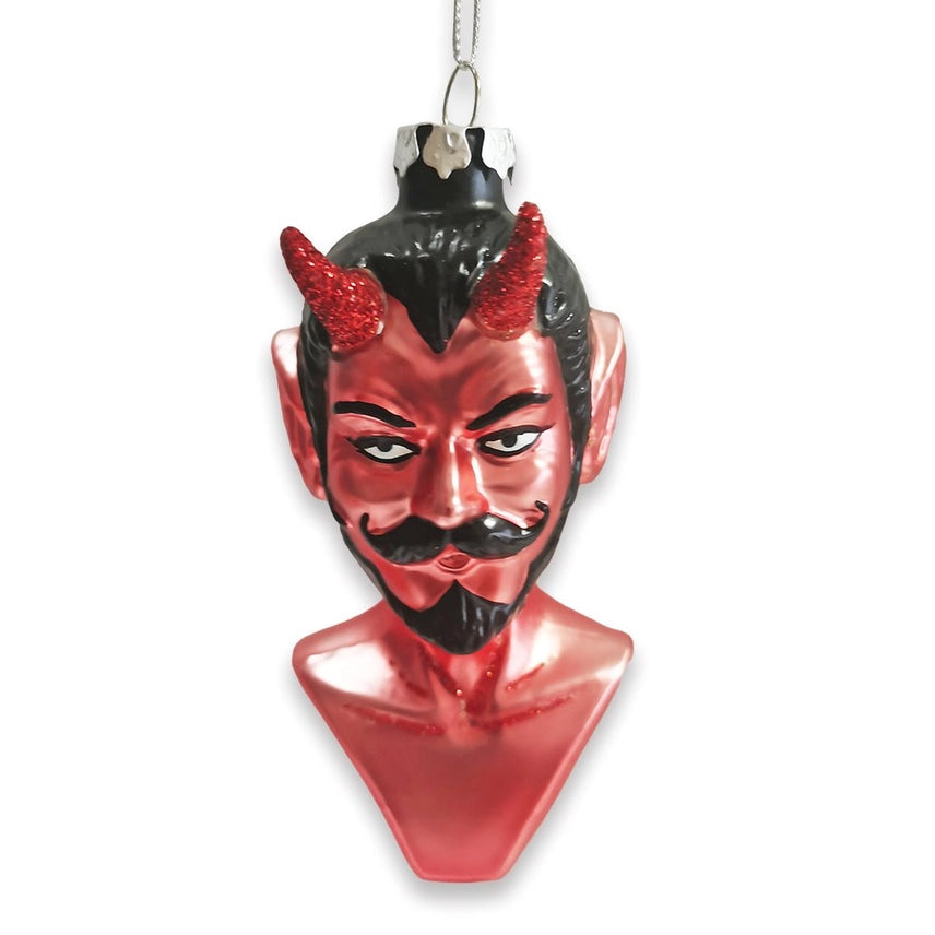 Devil Head Yule Ornament