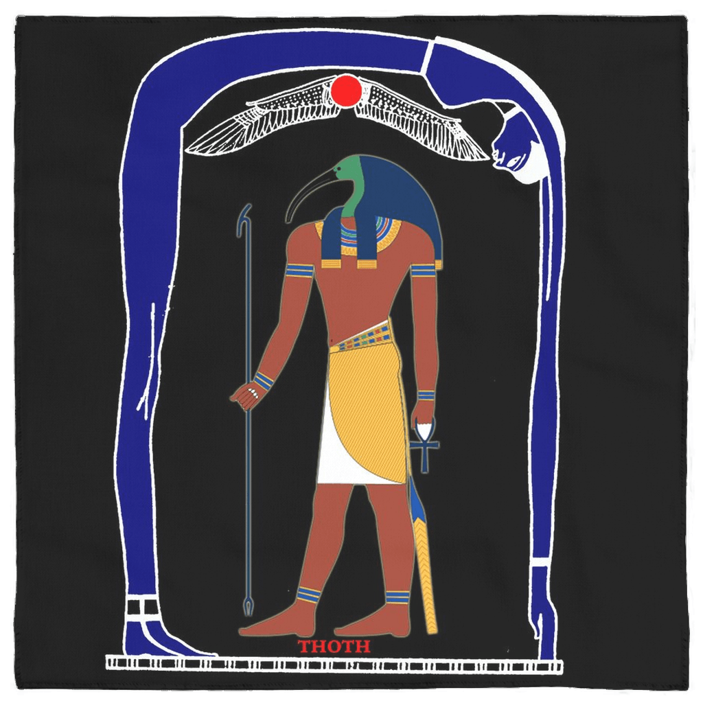 Egyptian Altar Cloth - Thoth God of Wisdom and Magick - The Luciferian Apotheca 