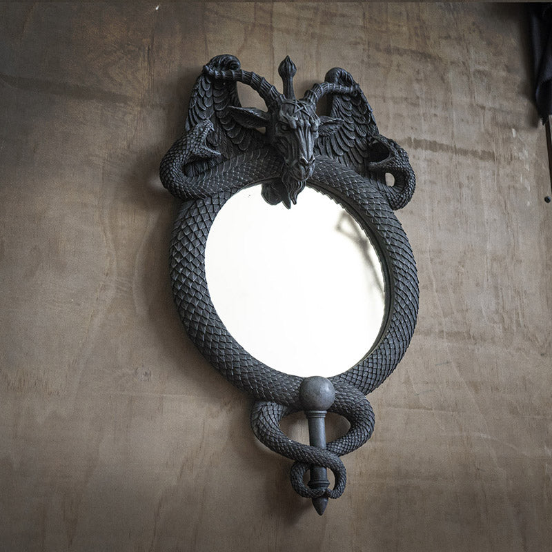 Baphomet Wall Mirror | Gateway to Occult Wisdom