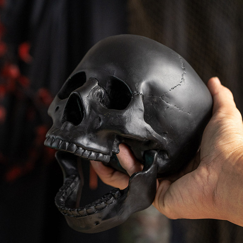 Black Altar Skull | Dark Elegance for Your Ritual Space