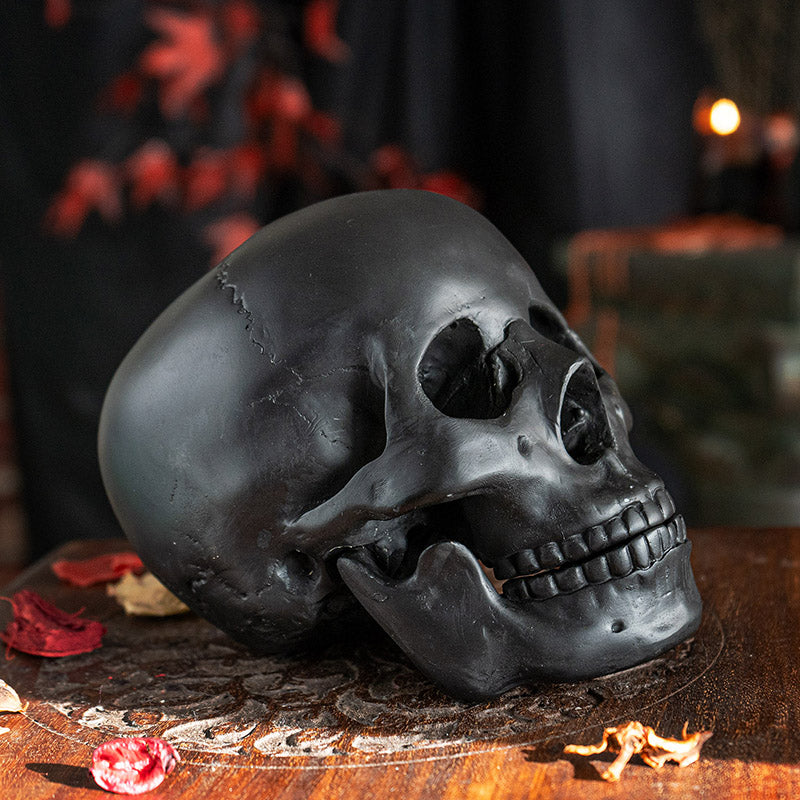 Black Altar Skull | Dark Elegance for Your Ritual Space