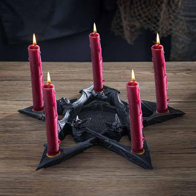 Nosferatu Candle Holder (Large 13" 5-Candles) - The Luciferian Apotheca 