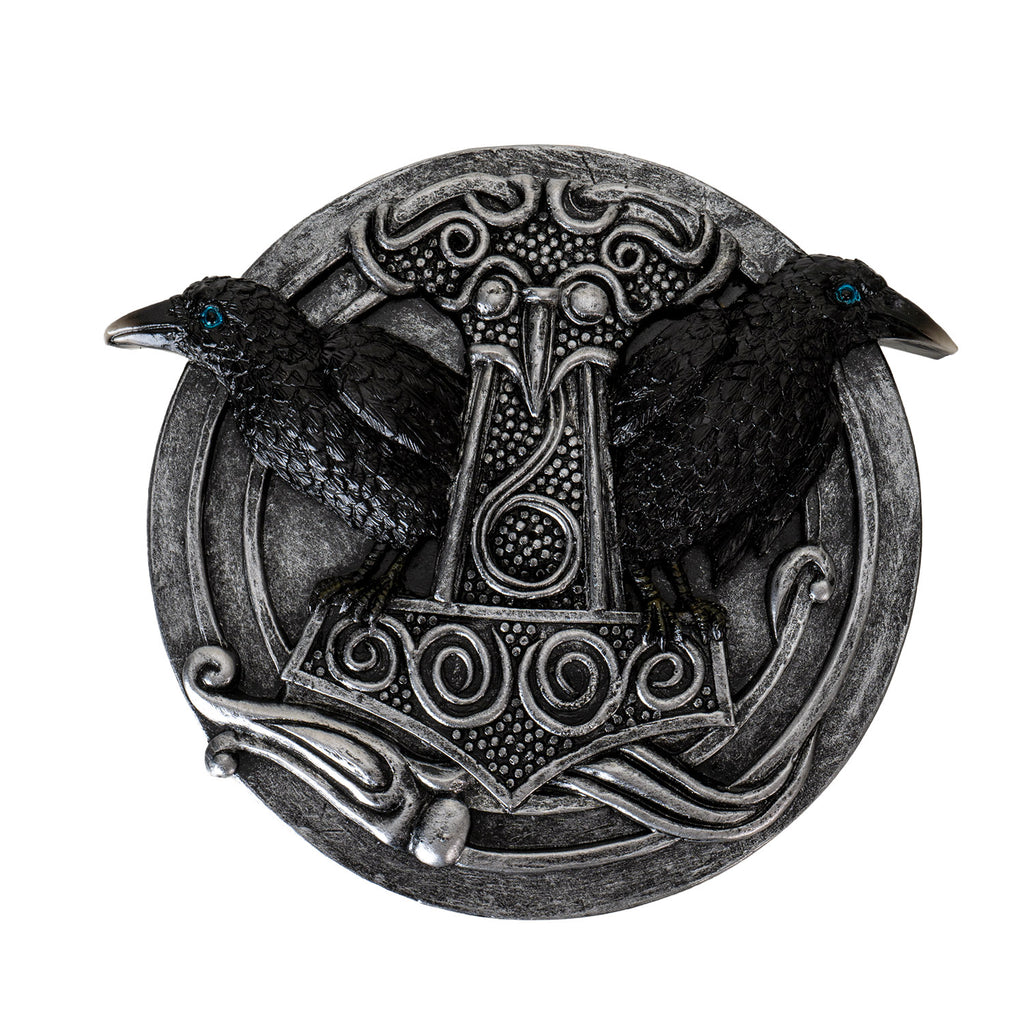 Thor's Hammer and Raven Stick Incense Burner | Invoke the Power of Asgard