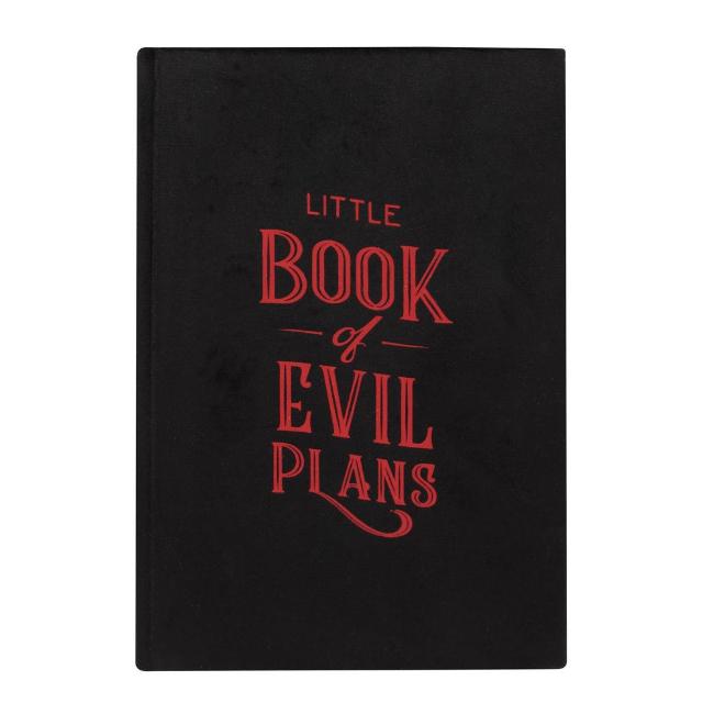 LITTLE BOOK OF EVIL PLANS VELVET JOURNAL