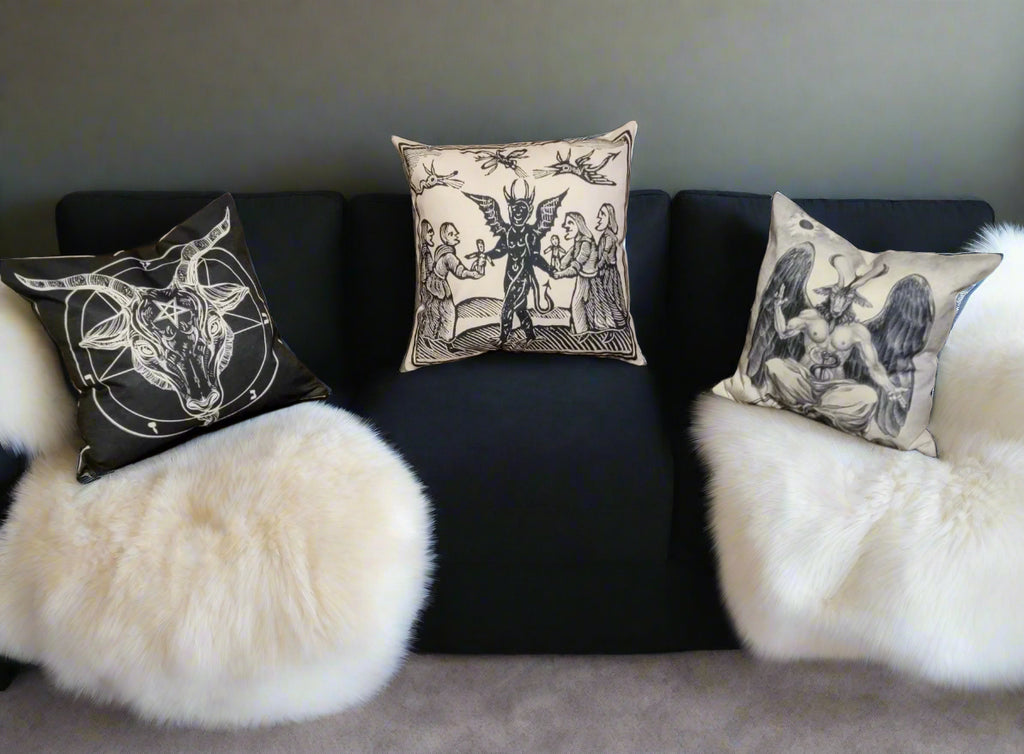 Devilish Home Delight's Plush Pillows | Add a Touch of Whimsical Darkness