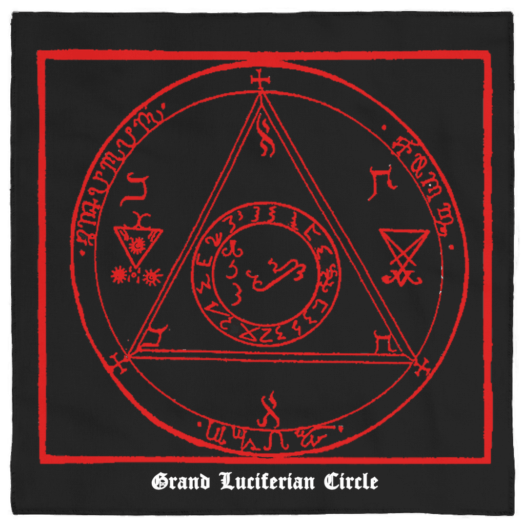 Luciferian Magick Altar Cloth - Grand Luciferian Circle - The Luciferian Apotheca 