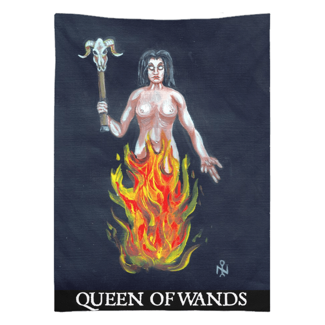 Queen of Wands LILITH the Younger Luciferian Tarot Tapestries - The Luciferian Apotheca 
