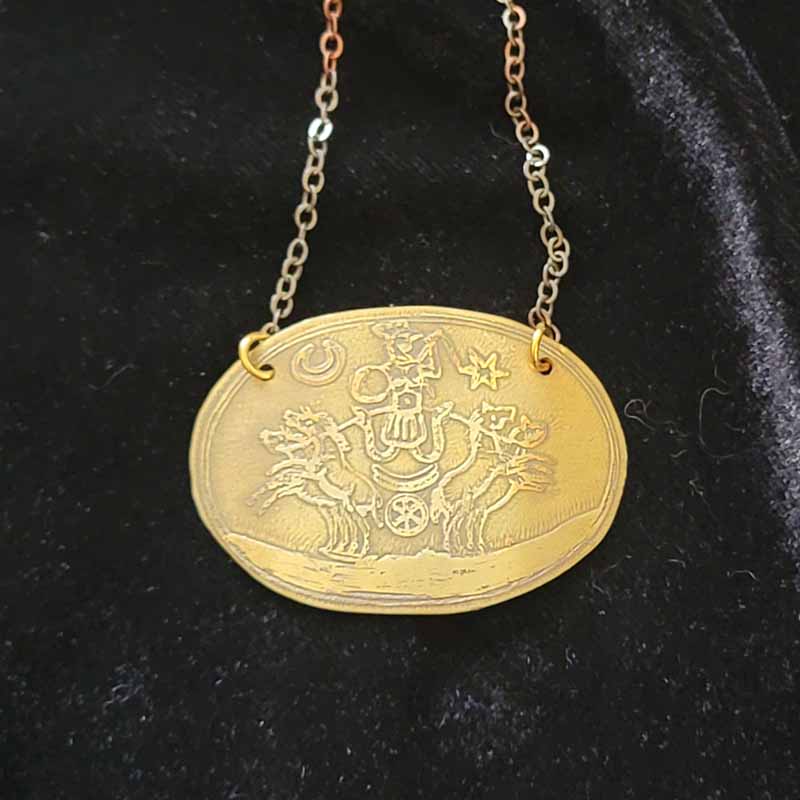 Abraxas Copper Talisman