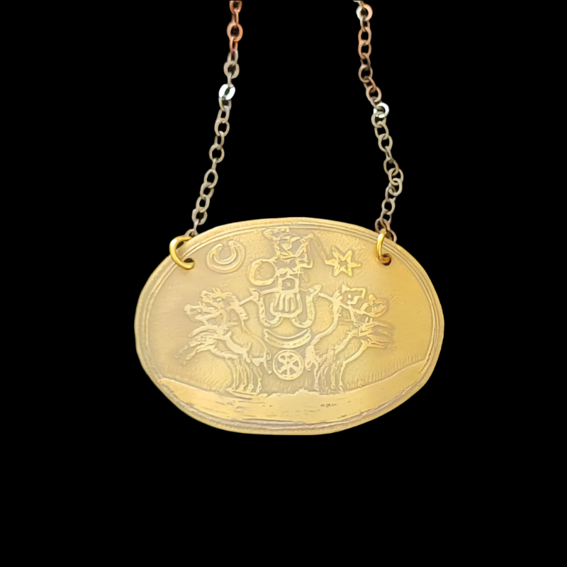 Copper Hand-Crafted ABRAXAS Talisman Necklace| Only 1 Available! One of a Kind!