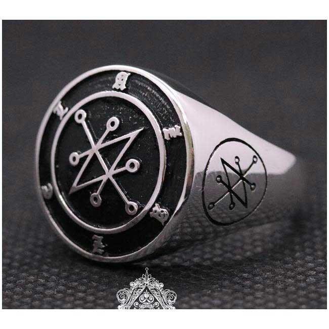 Azazel Signet Ring | 925 Sterling Silver | Occult Jewelry – The