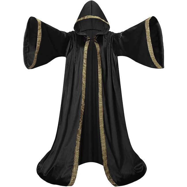 Black Magick Hooded Robe - The Luciferian Apotheca 