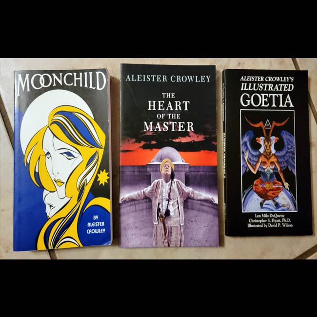 Aleister Crowley Grouped Books #1 - Heart of the Master, Illustrated Goetia & Moonchild