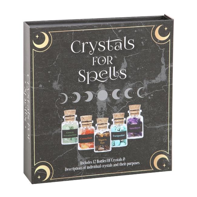 Crystal Spell Chip Bottle Collection | 12-Piece Magical Intention Set