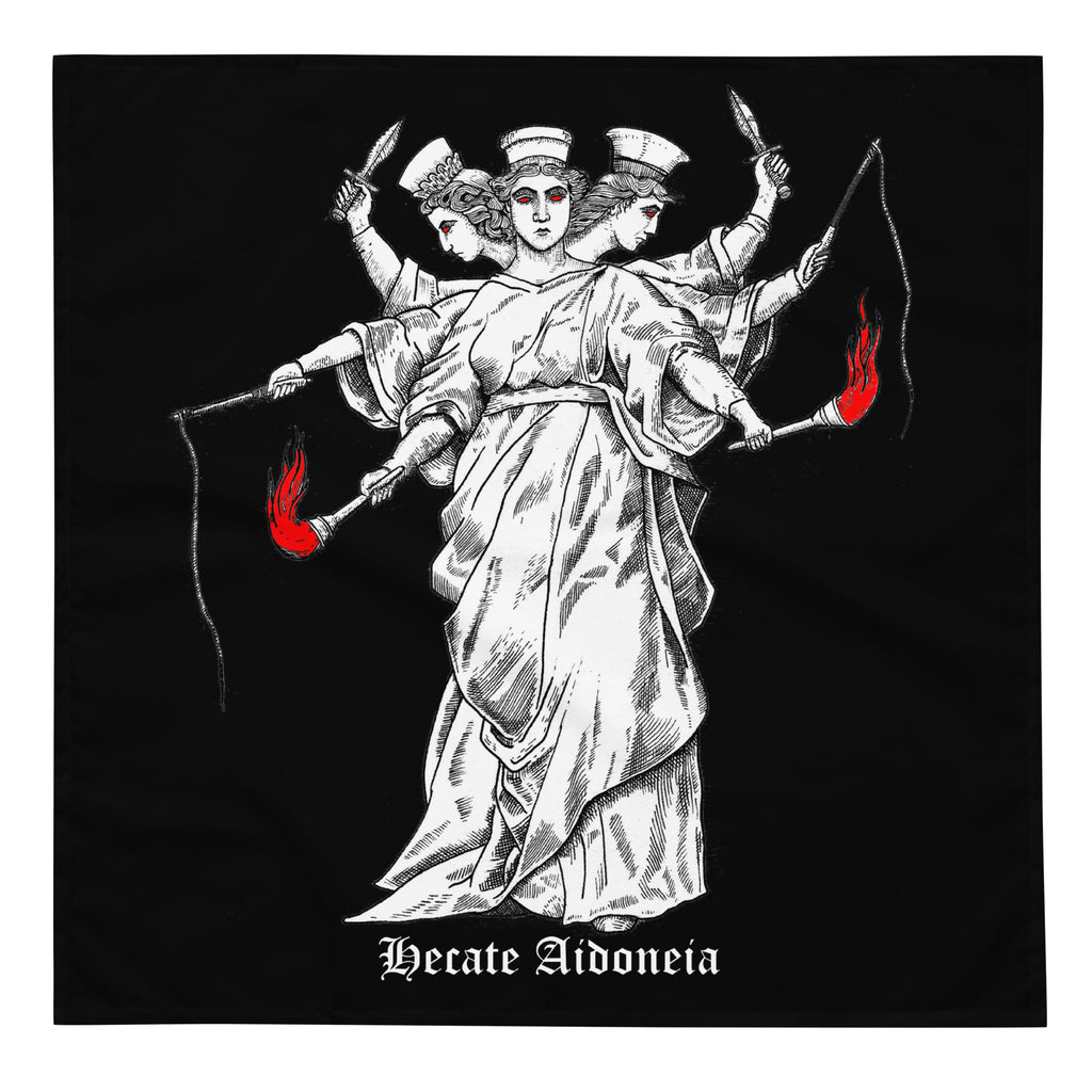 Hekate of the Underworld Dark Goddess Altar Cloth
