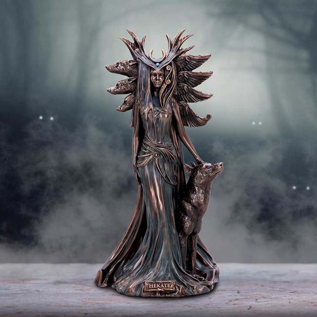 Hekate (Hecate) Goddess of Witchcraft, Necromancy Statue
