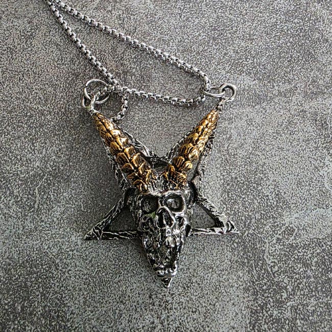 Large 2'' Star of Hell Satanic Pendant