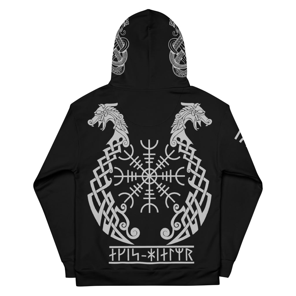Helm of Terror Dragon Thurs Rune Hoodie
