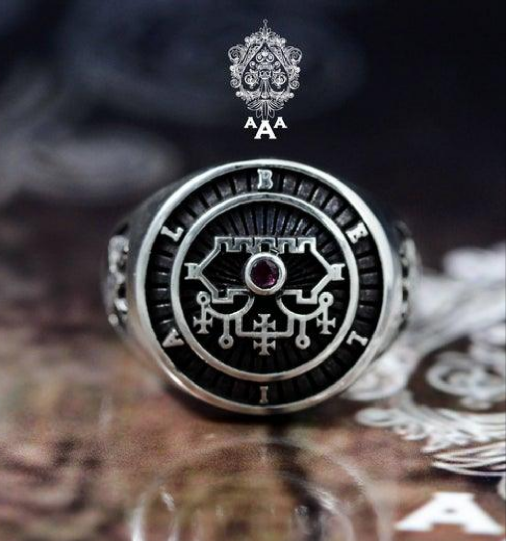 Belial & Bael Sigil Ring | 925 Sterling Silver | Goetic Demon Jewelry ...
