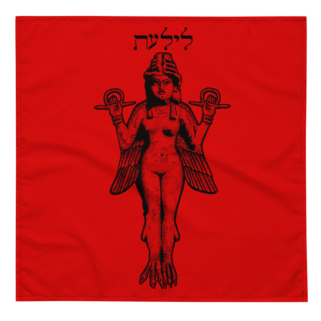 Lilith Queen of Night Demons Red Altar Cloth