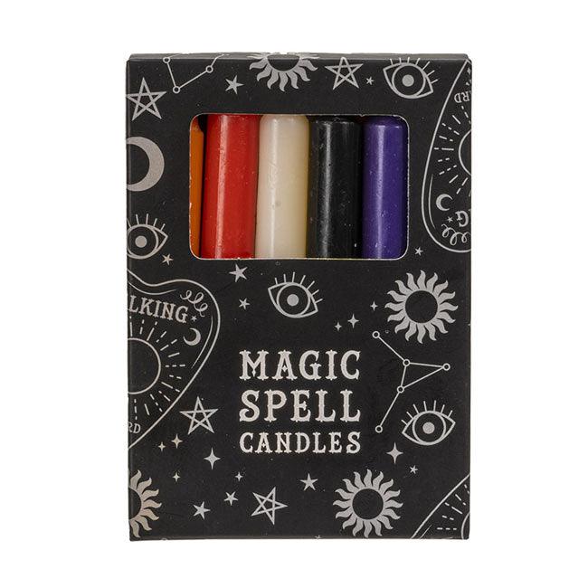 PACK OF 12 MAGICK CHIME SPELL CANDLES (mixed)