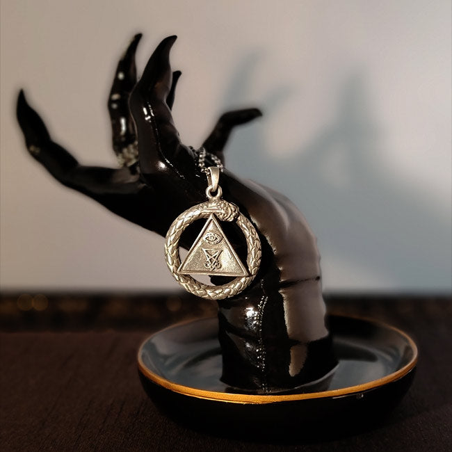 Luciferian Ouroboros Triangle of Fire Talisman
