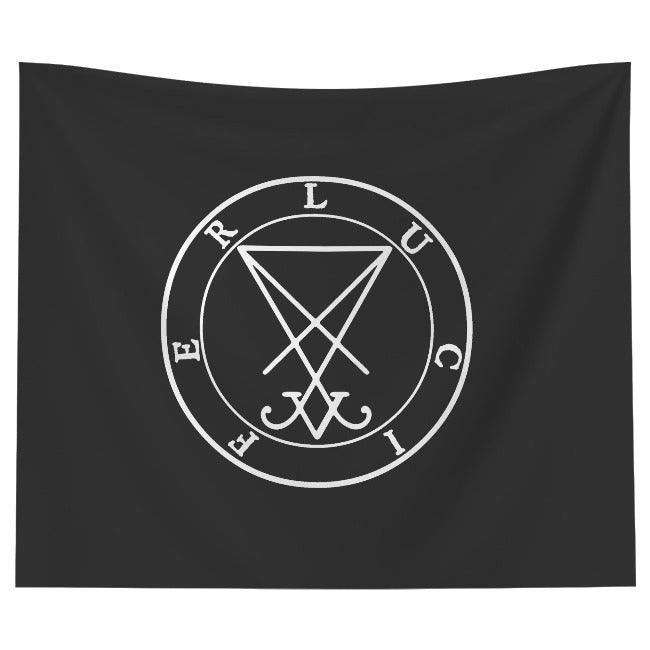 Sigil of Lucifer Infernal Seal Tapestry - The Luciferian Apotheca 