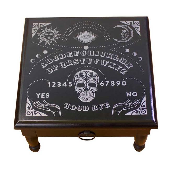 Ouija Board altar table 12"x 12" - The Luciferian Apotheca 