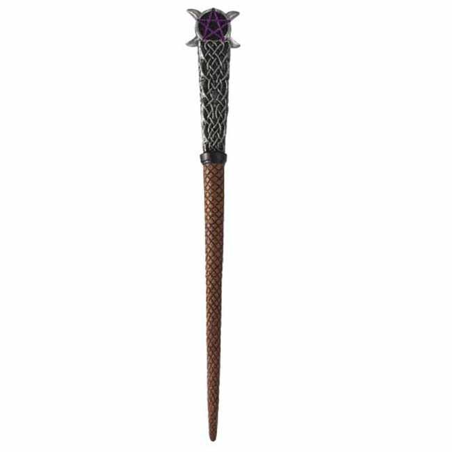 TRIPLE MOON WITCHCRAFT WAND 14" Inch - The Luciferian Apotheca 