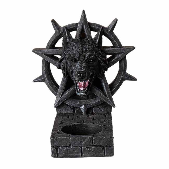 Werewolf Candle Holder & Backflow Incense Burner - The Luciferian Apotheca 