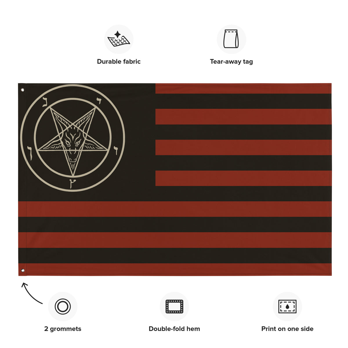 Satanic Nation Flag – The Luciferian Apotheca