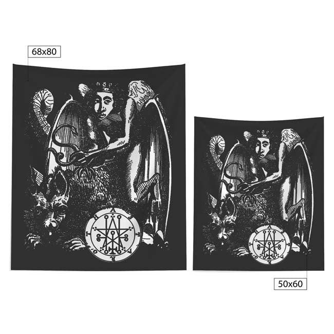 Astaroth Goetia Demon Sigil Tapestries - The Luciferian Apotheca 
