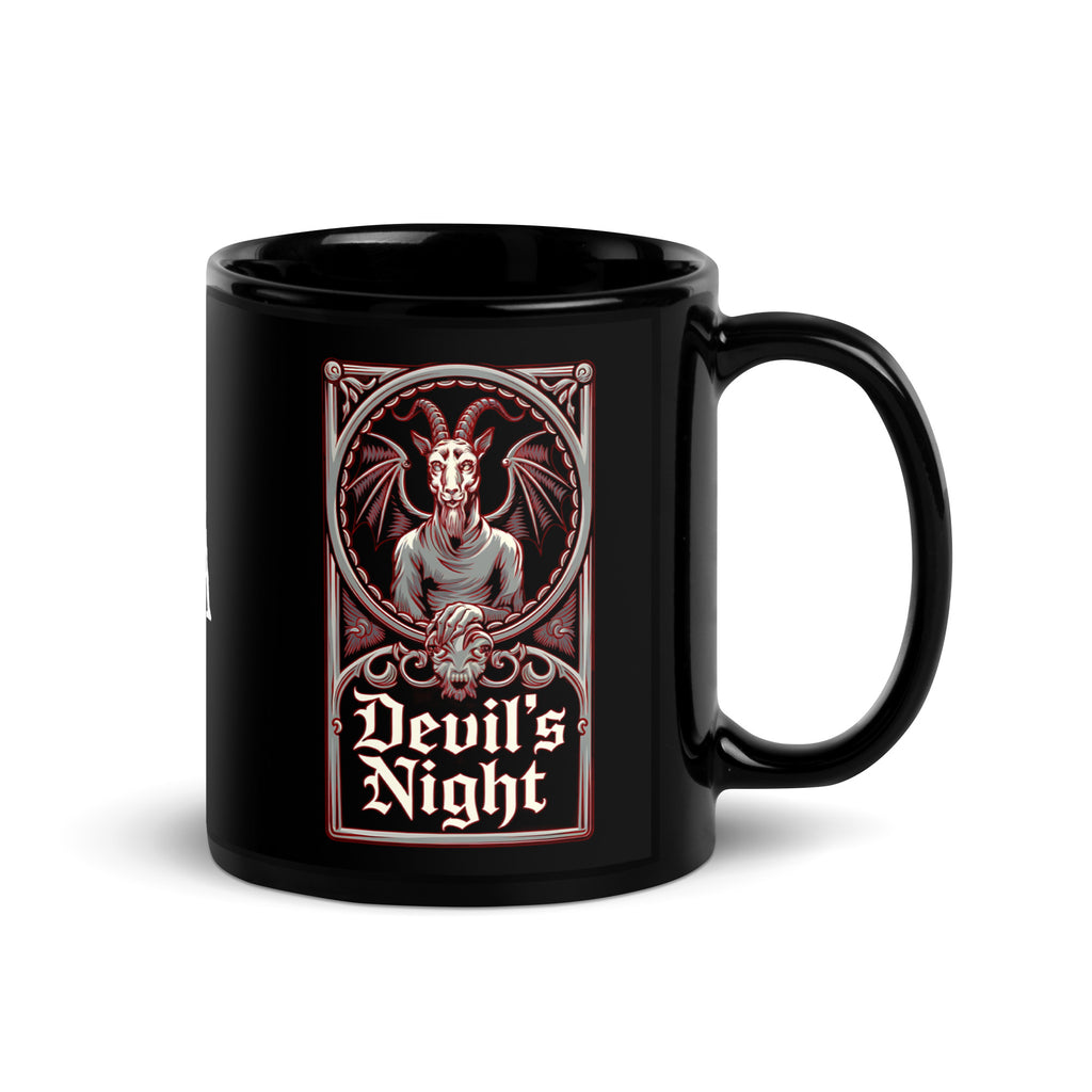 Devil's Night "Goat Lord" Black Glossy Mug