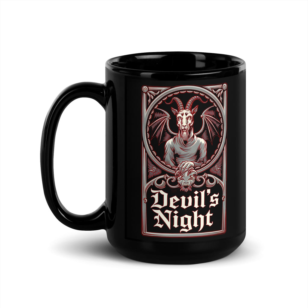Devil's Night "Goat Lord" Black Glossy Mug