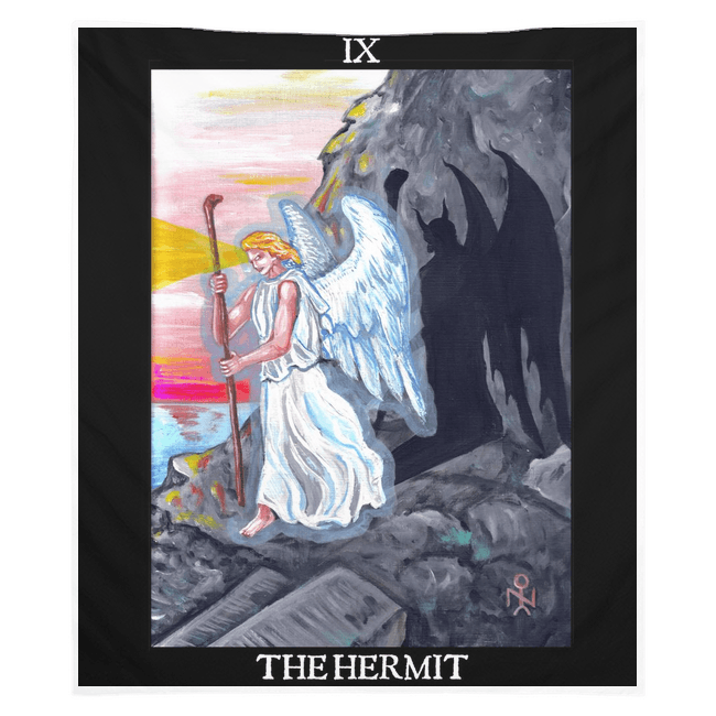 The Hermit Lucifer (Satan) Luciferian Tarot Tapestries – The Luciferian ...