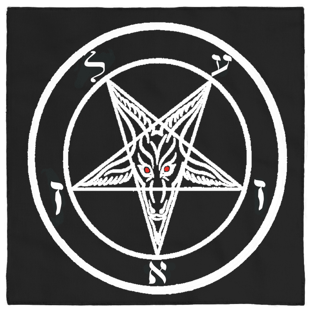 Demon Altar Cloth - Azazel Baphomet Sigil – The Luciferian Apotheca