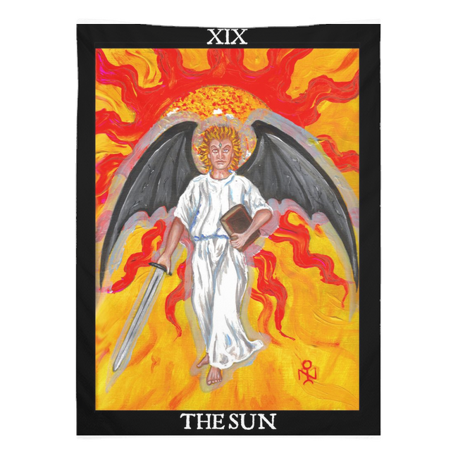 The Sun Lucifer (Satan) Luciferian Tarot Tapestries